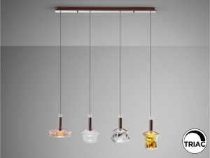 Люстра Scarlet 4L разноцветная