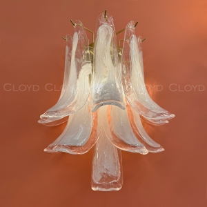 Бра Cloyd AZORES-B W2 / выс. 42 см - латунь светл. - бело-прозрачн.стекло (арт.20471)