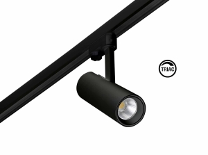 Трековый светильник Fuga small черный LED 14,5W 3000K 24є TRIAC