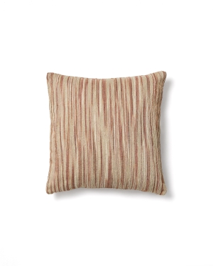 Чехол для подушки Zilora из жаккарда в красную и бежевую полоску