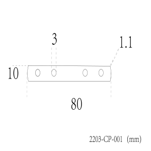 2203-CP-001, коннектор, L70xW11