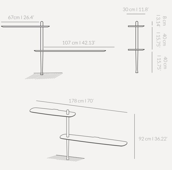 Полка настенная Unica Configuration 03 от интернет-магазина IDODOM.RU
