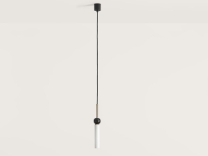 Подвесной светильник Delie золотой металл - черный мрамор