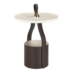 Круглый угловой стол BRC6589 /2067 с ручкой из кожзама