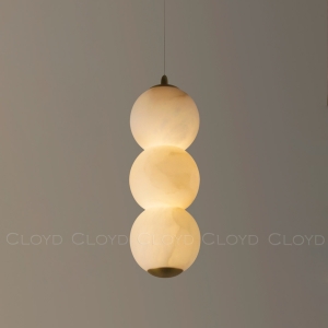 Подвесной светильник Cloyd ORIONIS P3 / выс. 36 см - алебастр - латунь (арт.12531)