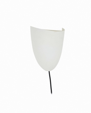 Настенный светильник Nibla из металла с эффектом белой глины