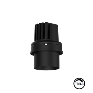 Встраиваемый светильник ELIOS TUBE IP20 10W черный 15є 2700K TRIAC