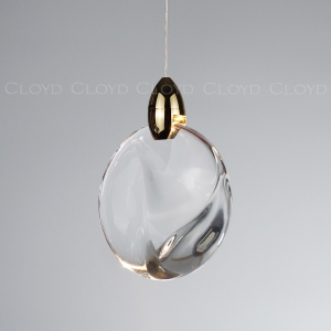 Подвесной светильник Cloyd GLOCK-B P1 / Ø12 см - золото (арт.11624)