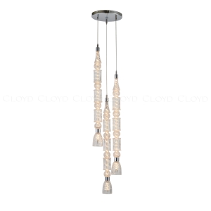 Подвесной светильник Cloyd LACONIA P3 / Ø30 см - хром (арт.11524)