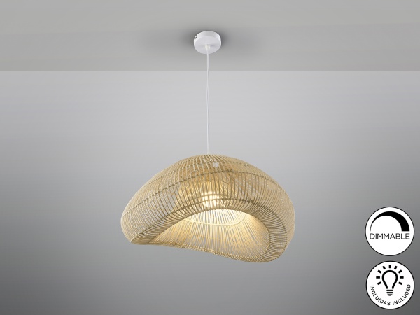 Подвесной светильник Sabah из натурального ротанга 55CM от интернет-магазина IDODOM.RU