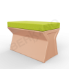 Скамейка X-seat Line Terracotta, Green