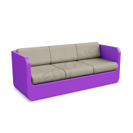 Диван Grace с подушками Deep Violet, Bone Brown