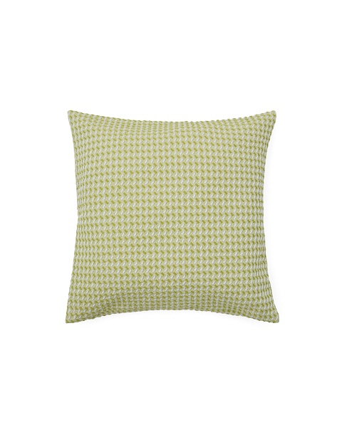 Чехол на подушку Lunira с зеленой вафельной структурой 50 x 50 см от интернет-магазина IDODOM.RU