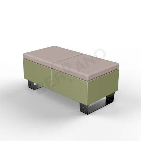Скамейка Brick 120 Olive green, Cappuccino