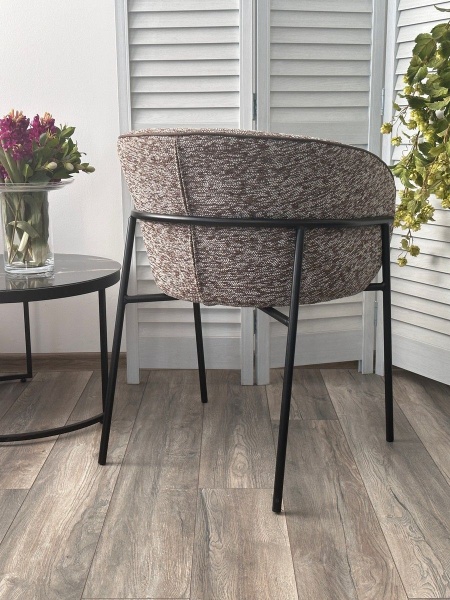 Стул Ghost букле биколорный, коричневый от интернет-магазина IDODOM.RU