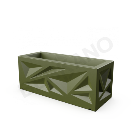 Кашпо Icelandic Horizontal DB Olive Green