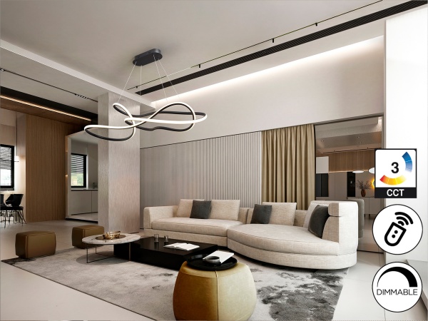 Evania Люстра большая черный матовый от интернет-магазина IDODOM.RU