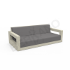 Диван Quarter lounge с подушками бежевого цвета, аксессуар графитового цвета