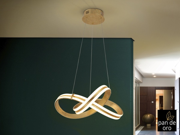 Подвесной светильник Lazas Ø46 золотая фольга от интернет-магазина IDODOM.RU