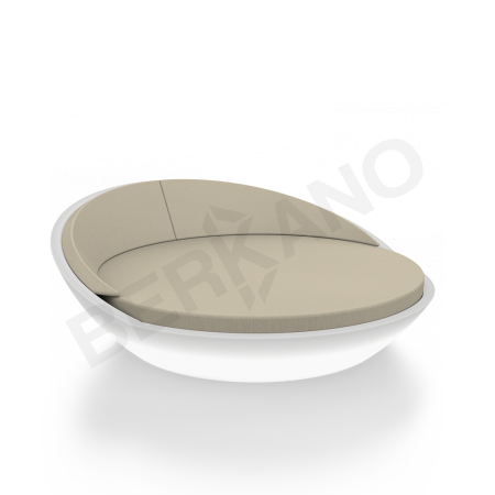 Шезлонг Riviera Snow White Light, Bone Brown