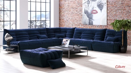 Пуф ДеФранс™️ 90/70 - Ямайка шенилл уличная