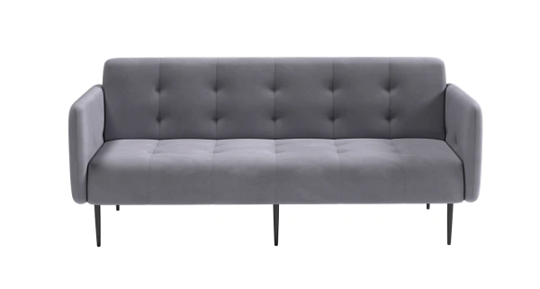 Monaco диван-кровать прямой с подлокотниками, трехместный, бархат 03 от интернет-магазина IDODOM.RU