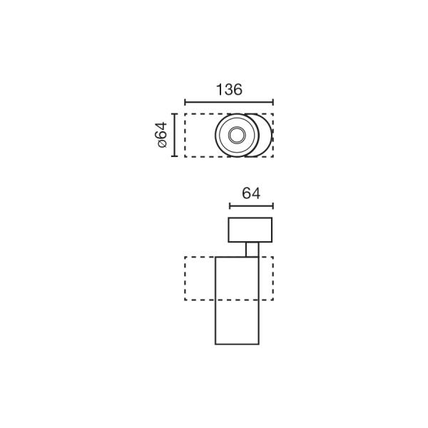 Проектор Fost SURFACE Ш64 14W белый 17° 4000K CRI97 от интернет-магазина IDODOM.RU