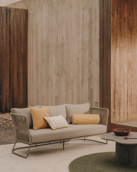 Saconca 3-местный садовый диван бежевый от интернет-магазина IDODOM.RU