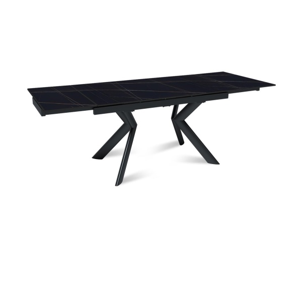 Стол раскладной Bridge (160+40+40), керамика матовая Black Gold от интернет-магазина IDODOM.RU