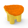 Кресло SLON Yellow, Orange