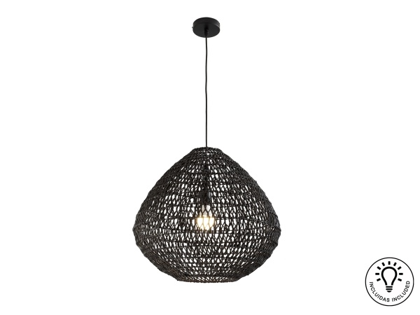 Maon Подвесной светильник из бумажного шнура черный от интернет-магазина IDODOM.RU