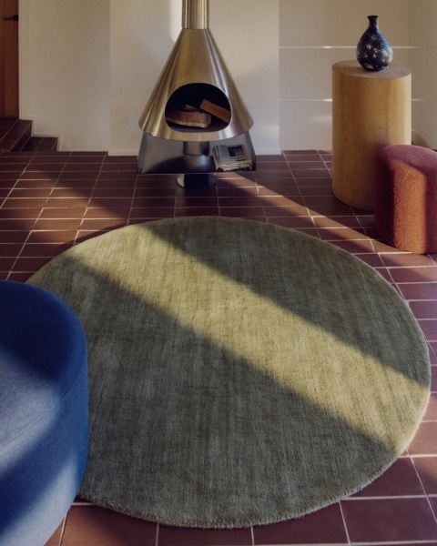 Empuries Круглый зеленый ковер Ø200 см от интернет-магазина IDODOM.RU