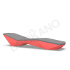 Шезлонг Quaro с подушками Chili Red, Graphite