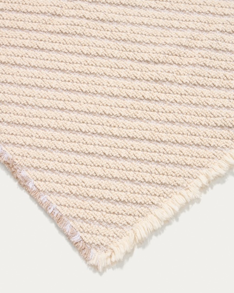 Коврик для ванной Janu из 100% хлопка жаккард цвета экрю 50 x 70 см от интернет-магазина IDODOM.RU