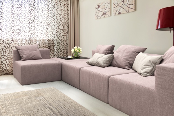 Модуль диван Драм Д-101 - Эконом микровелюр