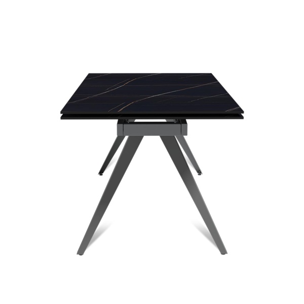 Стол раскладной Asti (160+40+40), керамика матовая Black Gold от интернет-магазина IDODOM.RU