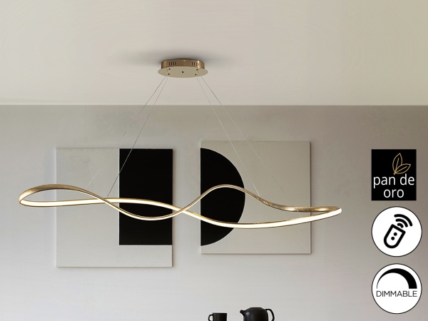 Подвесной светильник Lia большой золотой от интернет-магазина IDODOM.RU