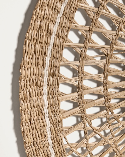 Verenade Зеркало в раме из натурального волокна Ø 60 см от интернет-магазина IDODOM.RU
