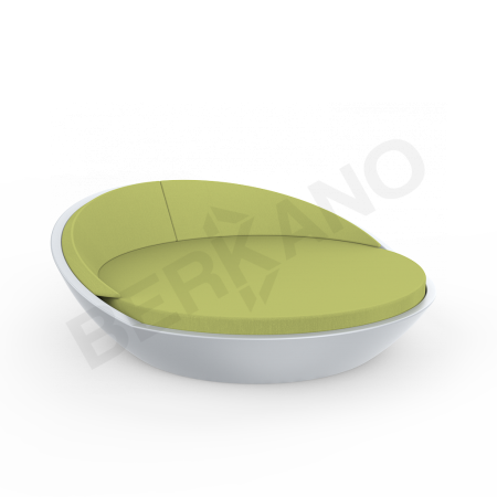 Шезлонг Riviera Concrete Gray, Green