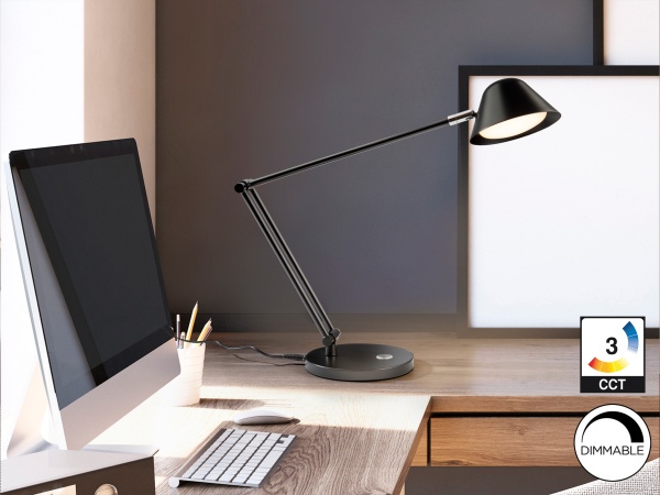 Taros Настольная лампа1L черная от интернет-магазина IDODOM.RU