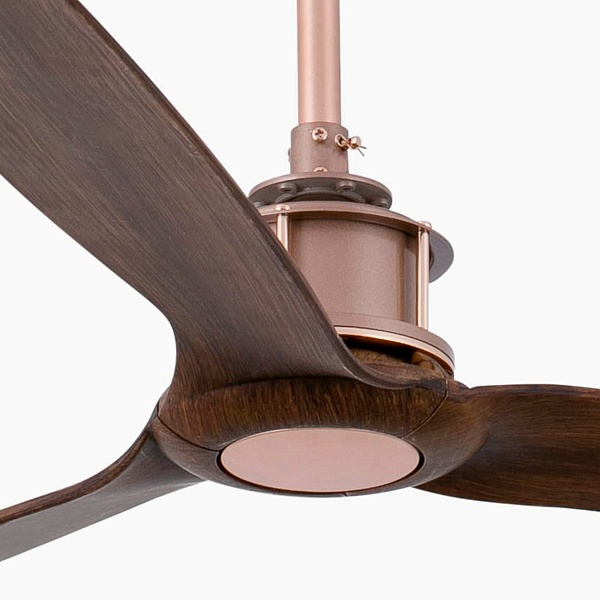 Потолочный вентилятор Just Fan медный/деревянный от интернет-магазина IDODOM.RU