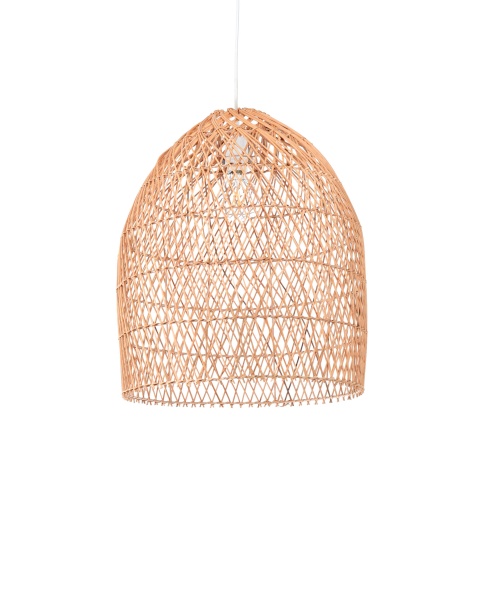 Плафон из ротанга Domitila светлого оттенка с натуральной отделкой Ø 44 см от интернет-магазина IDODOM.RU