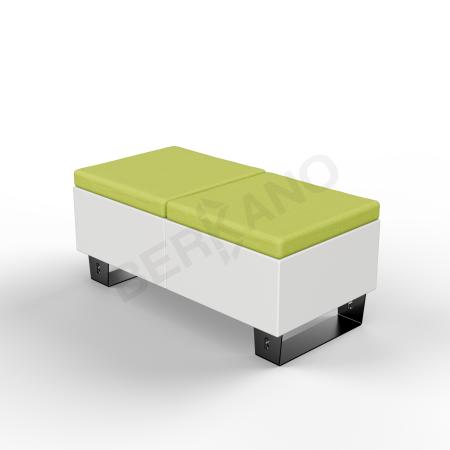 Скамейка Brick 120 Snow White, Green