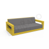 Диван Quarter lounge с подушками желтого цвета, аксессуар графитового цвета