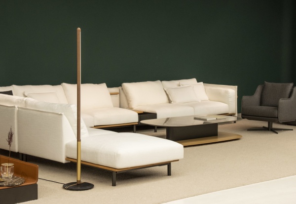 Торшер Linea Uno Walnut-Gold от интернет-магазина IDODOM.RU