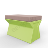 Скамейка X-seat Line Spring Green, Cappuccino