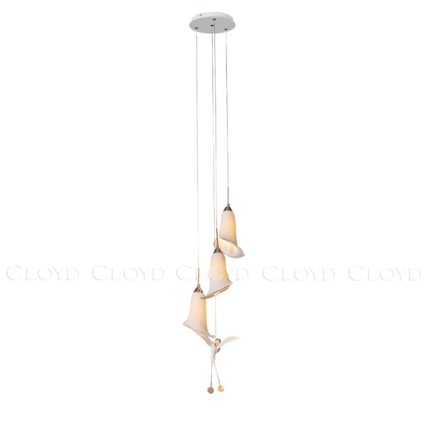 Подвесной светильник Cloyd OSANNA P3 / Ø28 см - керамика - белый (арт.11888) от интернет-магазина IDODOM.RU