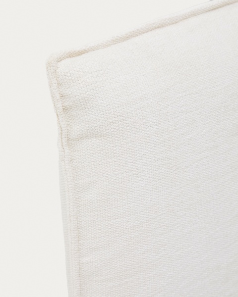 Изголовье кровати Jaira из белого шенилла со съемным чехлом для кроватей шириной до 160 см от интернет-магазина IDODOM.RU