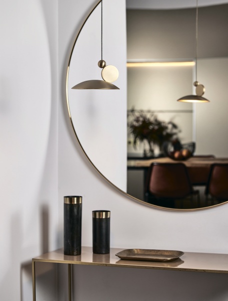 Подвесной светильник Equilibrium Ø 18 мат. золотой от интернет-магазина IDODOM.RU