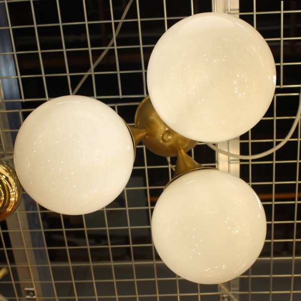 Потолочный светильник Cloyd TAOS-B FM3 / выс. 25 см - латунь (арт.10859) от интернет-магазина IDODOM.RU